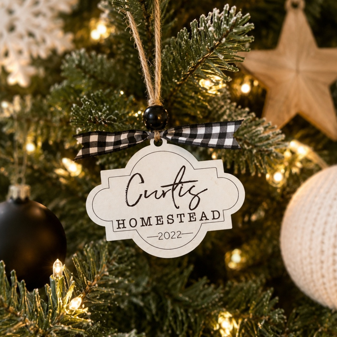 Personalized Hometown Christmas Ornament