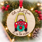 Oh What Fun It Is to Ride Christmas Ornament