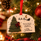 Santa Sleigh Believe in Christmas Magic Ornament