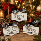 Personalized ZIP Code Christmas Ornament