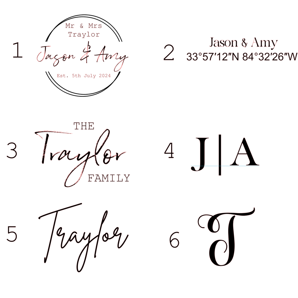 Personalized Serving Tray