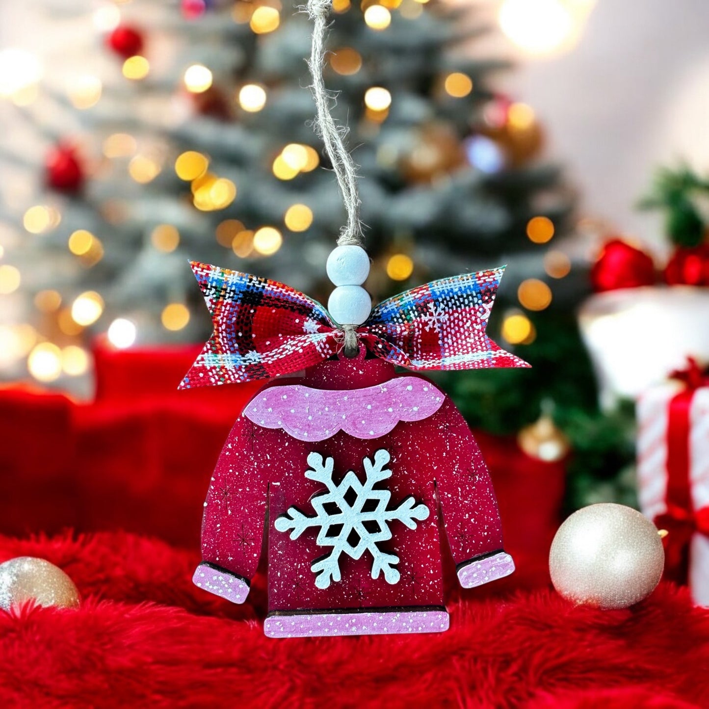 Ugly Christmas Tree Sweater ornament