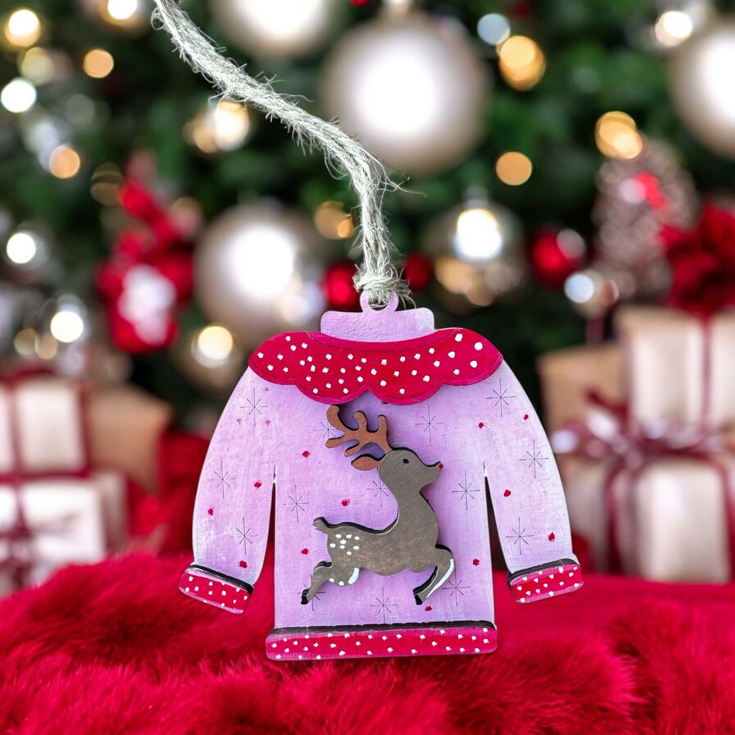 Ugly Christmas Tree Sweater ornament